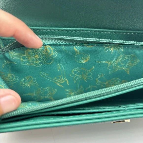 NEW Loungefly Disney Marvel Loki Floral Wallet Embroidered Green Infinity Saga‎ - Picture 9 of 9